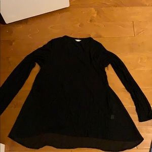 Lucky black flowy top